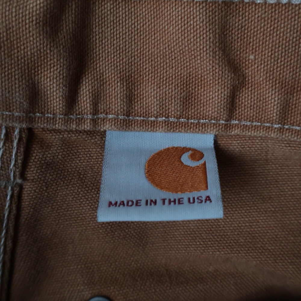 Carhartt Double Knee Pants B01 BRN Loose Original Fit Made in USA 30X30 Rare - Picture 3 of 12